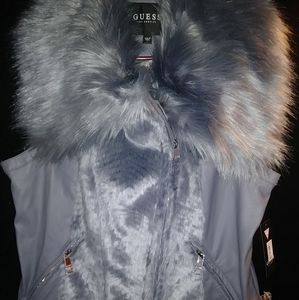 GUESS Moto Vegan Leather Vest